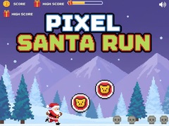 leikur Pixel Santa Run