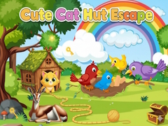 leikur Cute Cat Hut Escape