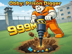 leikur Obby: Prison Digger