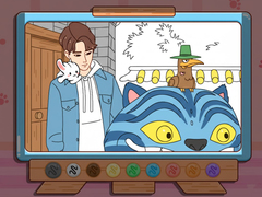 leikur Coloring Book: Kpop Jinu & Blue Tiger