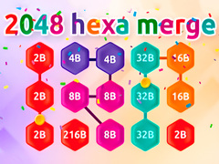 leikur 2048 Hex Chain Merge