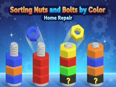 leikur Sorting Nuts and Bolts by Color: Home Repair