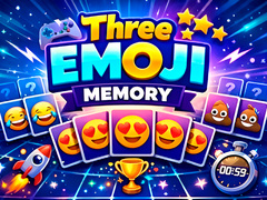 leikur Three Emoji Memory