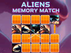 leikur Aliens Memory Match