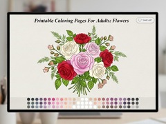 leikur Printable Coloring Pages For Adults Flowers