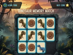 leikur Dinosaur Memory Match