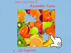 leikur Square jigsaw Puzzle 2 - Assemble Fruits