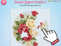 leikur Round jigsaw Puzzle 2 - Assemble Bouquet flowers