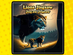 leikur Lions Jigsaw Jigsaw