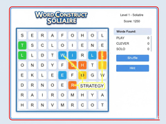 leikur Word Construct Solitaire
