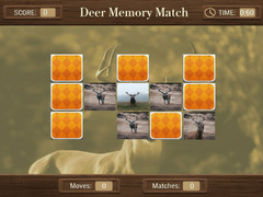 leikur Deer Memory Match