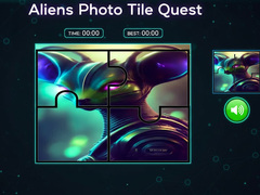 leikur Aliens Photo Tile Quest