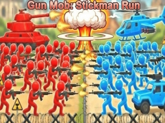 leikur Gun Mob: Stickman Run