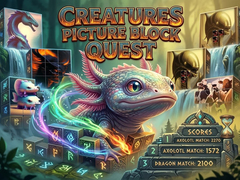 leikur Creatures Picture Block Quest