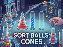 leikur Sort Balls: Cones