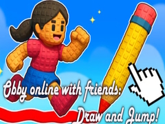 leikur Obby online with friends: Draw and Jump!