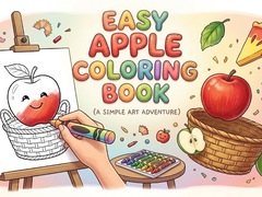 leikur Easy Apple Coloring Book