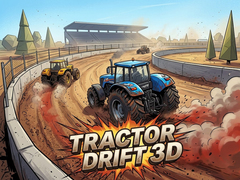 leikur Tractor Drift 3D