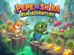 leikur Pepe vs Shiba Run Adventure