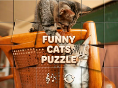 leikur Funny Cats Puzzle