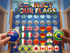 leikur Connect Four Flags