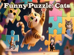 leikur Funny Puzzle: Cats