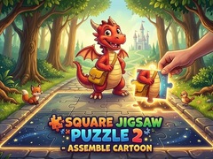 leikur Square jigsaw Puzzle 2 - Assemble Cartoon
