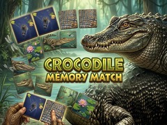 leikur Crocodile Memory Match