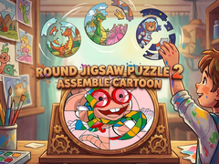 leikur Round Jigsaw Puzzle 2 Assemble Cartoon