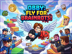 leikur Obby: Fly for Brainrots!