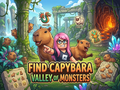 leikur Find Capybara: Valley of Monsters