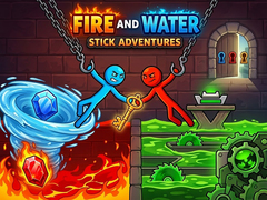 leikur Fire and Water: Stick Adventures
