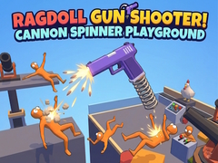 leikur Ragdoll Gun Shooter! Cannon Spinner Playground