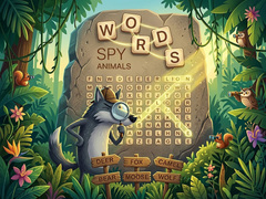 leikur Words Spy. Animals