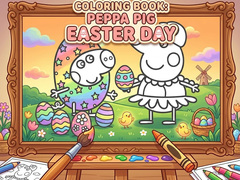 leikur Coloring Book: Peppa Pig Easter Day