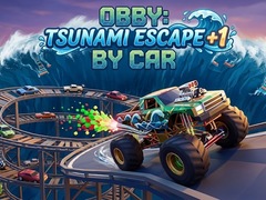leikur Obby: Tsunami Escape +1 by Car