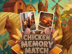 leikur Chicken Memory Match
