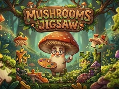 leikur Mushrooms Jigsaw
