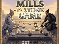 leikur Mills - 12 Stone Game 