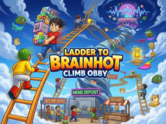 leikur Ladder to Brainhot: Climb Obby