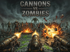 leikur Cannons vs Zombies