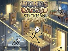 leikur Words Story Stickman Puzzle