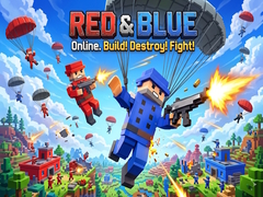 leikur Red & Blue: Online. Build! Destroy! Fight!