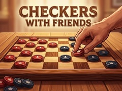 leikur Checkers with Friends