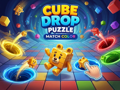 leikur Cube Drop Puzzle: Match Color