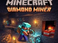 leikur Minecraft Diamond Miner