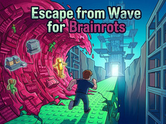 leikur Escape from Wave for Brainrots