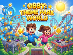 leikur Obby: Theme Park World