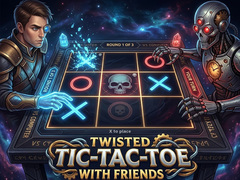 leikur Twisted Tic-Tac-Toe with Friends