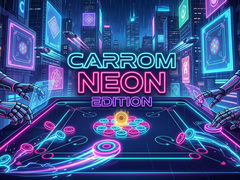 leikur Carrom Neon Edition